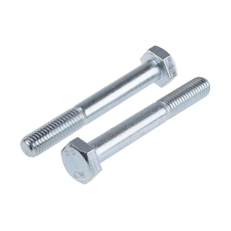 RS PRO Bright Zinc Plated Steel Hex Bolt M10 x 75 mm Grade 8.8, DIN 931 917-3179