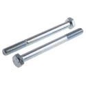 RS PRO Bright Zinc Plated Steel Hex Bolt M10 Thread 130 mm Length Grade 8.8 DIN 931 917-3185