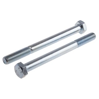 RS PRO Bright Zinc Plated Steel Hex Bolt M10 Thread 130 mm Length Grade 8.8 DIN 931 917-3185