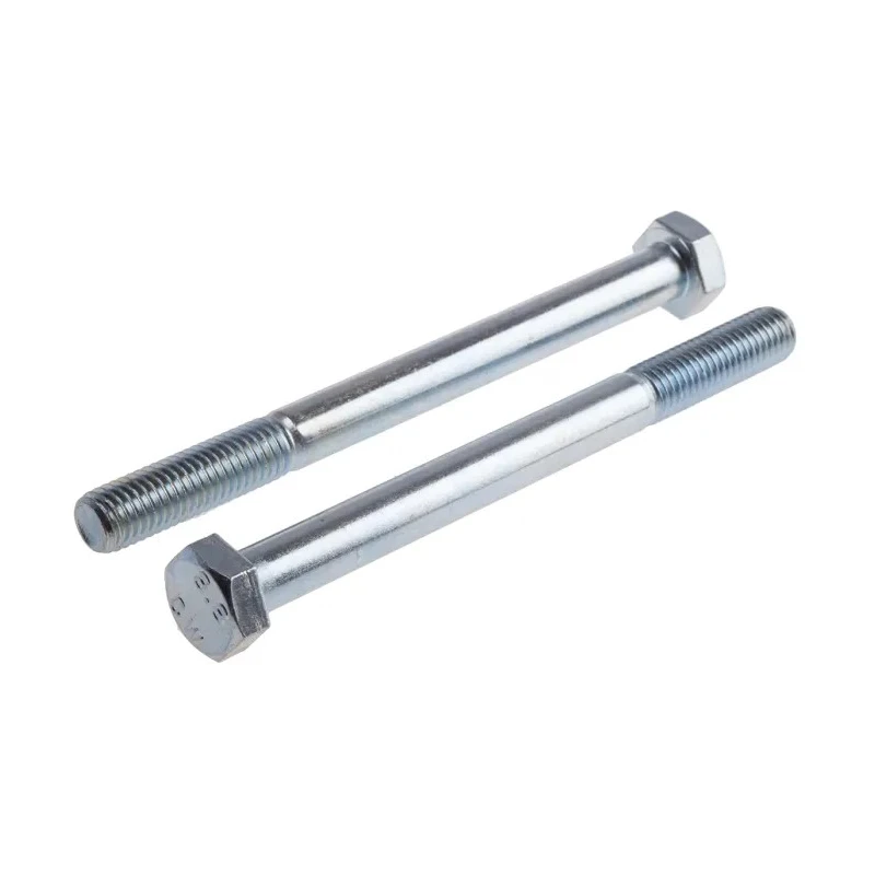 RS PRO Bright Zinc Plated Steel Hex Bolt M10 Thread 130 mm Length Grade 8.8 DIN 931 917-3185