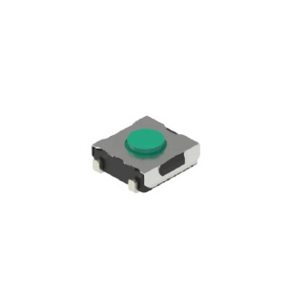 Alps Alpine Green Tactile Switch Button 0.5 mm SPST 50mA 12V DC Surface Mount SKHUAKE010