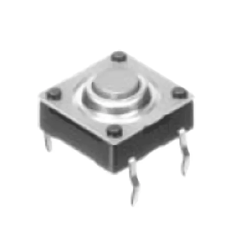 Alps Alpine Grey Tactile Switch Button 0.85 mm SPST 50mA 12 V dc Snap-in SKQBARA010
