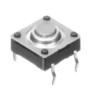 Alps Alpine Grey Tactile Switch Button 0.85 mm SPST 50mA 12 V dc Snap-in SKQBARA010