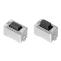 Alps Alpine Black Tactile Switch Button 0.8 mm SPST Momentary 50mA 12 V dc Surface Mount SKQMBAE010