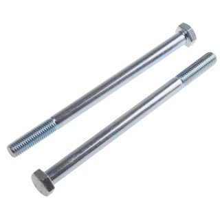 RS PRO Bright Zinc Plated Steel Hex Bolt M12 x 160 mm Grade 8.8 DIN 931 917-3220