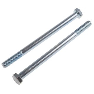 RS PRO Bright Zinc Plated Steel Hex Bolt M12 x 180 mm Grade 8.8 DIN 931 917-3227