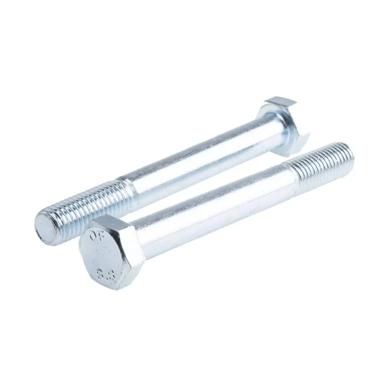 RS PRO Bright Zinc Plated Steel Hex Bolt, M14 x 120 mm, Grade 8.8, DIN 931, High Tensile 917-3277