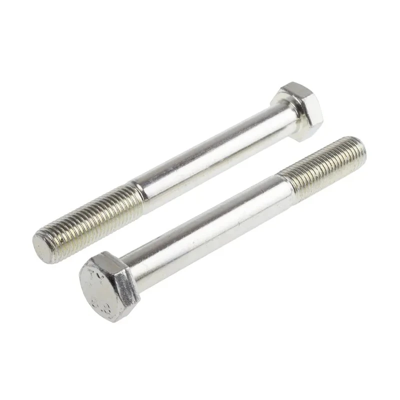 RS PRO Bright Zinc Plated Steel Hex Bolt M16 x 110 mm 8.8 Grade DIN 931 917-3283