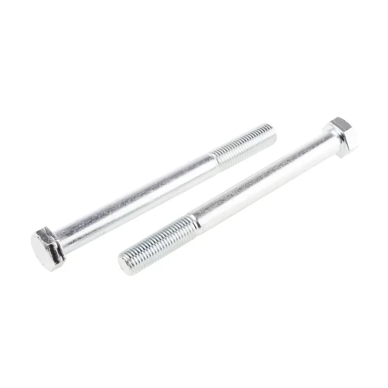 RS PRO Bright Zinc Plated Steel Hex Bolt M16 x 170 mm Grade 8.8 DIN 931 917-3302