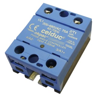 Celduc SO4 Series Solid State Relay, 125 A Load, DIN Rail Mount, 480 V AC Load SO469420