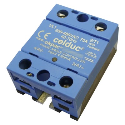 Celduc SO4 Series Solid State Relay, 125 A Load, DIN Rail Mount, 480 V AC Load SO469420