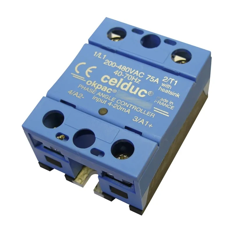 Celduc SO4 Series Solid State Relay, 125 A Load, DIN Rail Mount, 480 V AC Load SO469420