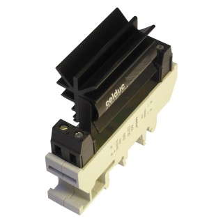 Celduc XK Series Solid State Relay 10A Load 280V AC Load 32V Control DIN Rail Mount XKH20120