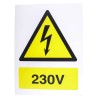 RS PRO Electrical Hazard Warning Sign Plastic Yellow Black 200mm x 150mm 917-5437