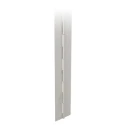 Pinet Raw 5754 Aluminium Piano Style Hinge with Knuckle Pin, 2 m Length, 80 mm Width, 3 mm Thickness, Pin Diameter 41-1-3558