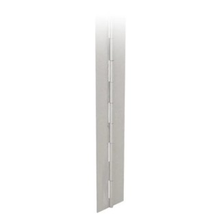 Pinet Raw 5754 Aluminium Piano Style Hinge with Knuckle Pin, 2 m Length, 80 mm Width, 3 mm Thickness, Pin Diameter 41-1-3558