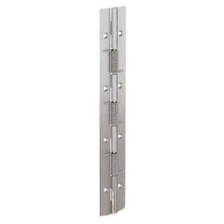 Pinet Raw Steel Spring Hinge with Spring Loaded Pin 240mm x 40mm x 1.5mm 71-1-3801