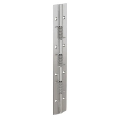 Pinet Raw Steel Spring Hinge with Spring Loaded Pin 240mm x 40mm x 1.5mm 71-1-3801