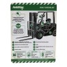 Brady Safety Forklift Tag White Black Green English Language FLT-GB-ETSI-51-10