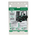 Brady Safety Forklift Tag Red on White English Language Kit with 10 Holders, 10 Inserts, 1 Pen FLT-GB-ETI-51-A