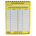 Brady Safety Forklift Tag White Black Green English Language FLT-GB-ETSI-51-10