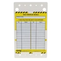Brady Safety Forklift Tag Red on White English Language Kit with 10 Holders, 10 Inserts, 1 Pen FLT-GB-ETI-51-A