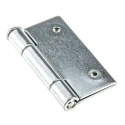 Pinet Zinc Plated Steel Butt Hinge, Screw Fixing, 60mm x 60mm x 2mm 5013582