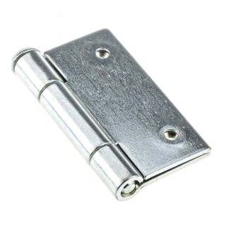 Pinet Zinc Plated Steel Butt Hinge, Screw Fixing, 60mm x 60mm x 2mm 5013582