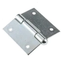 Pinet Zinc Plated Steel Butt Hinge, Screw Fixing, 60mm x 60mm x 2mm 5013582