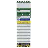 Brady Safety Ladder Tag, Black, Yellow, Green, White, English Language, 1 Per Pack LAD-GB-EITL-12-10