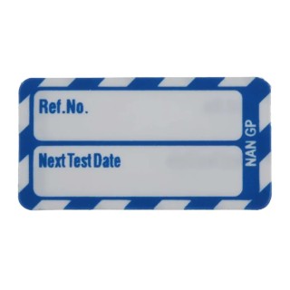Brady Safety Nanotag White on Blue English Language 20 Per Pack NAN-NAN-GP-BL-20