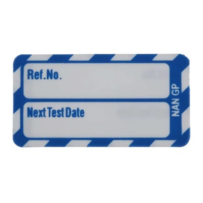 Brady Safety Nanotag White on Blue English Language 20 Per Pack NAN-NAN-GP-BL-20