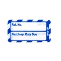 Brady Nanotag Safety Labels White on Blue English Language 20 Per Pack NAN-NAN-GPI-BL-20