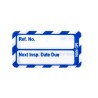 Brady Nanotag Safety Labels White on Blue English Language 20 Per Pack NAN-NAN-GPI-BL-20