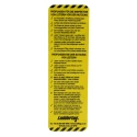 Brady Safety Ladder Tag with White, Yellow, Green, Black Inserts German Language LAD-DE-EITL-12-10