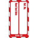 Brady Safety Nanotag White on Red English Language 20 Per Pack NAN-NAN-GP-RD-20