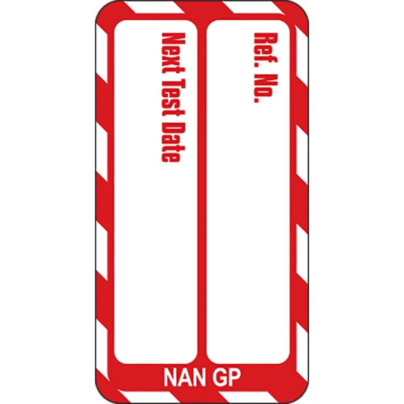 Brady Safety Nanotag White on Red English Language 20 Per Pack NAN-NAN-GP-RD-20