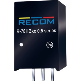Recom DC/DC Switching Regulator Through Hole SIP Package 12V DC Output 500mA 6W R-78HB12-0.5/W