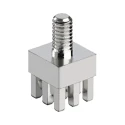 ERNI Screw Terminal Vertical 160A Tin Plated Silver 16 Legs 4 Rows M4 Screw Size 2.54mm Pitch 225676 / 225676-E