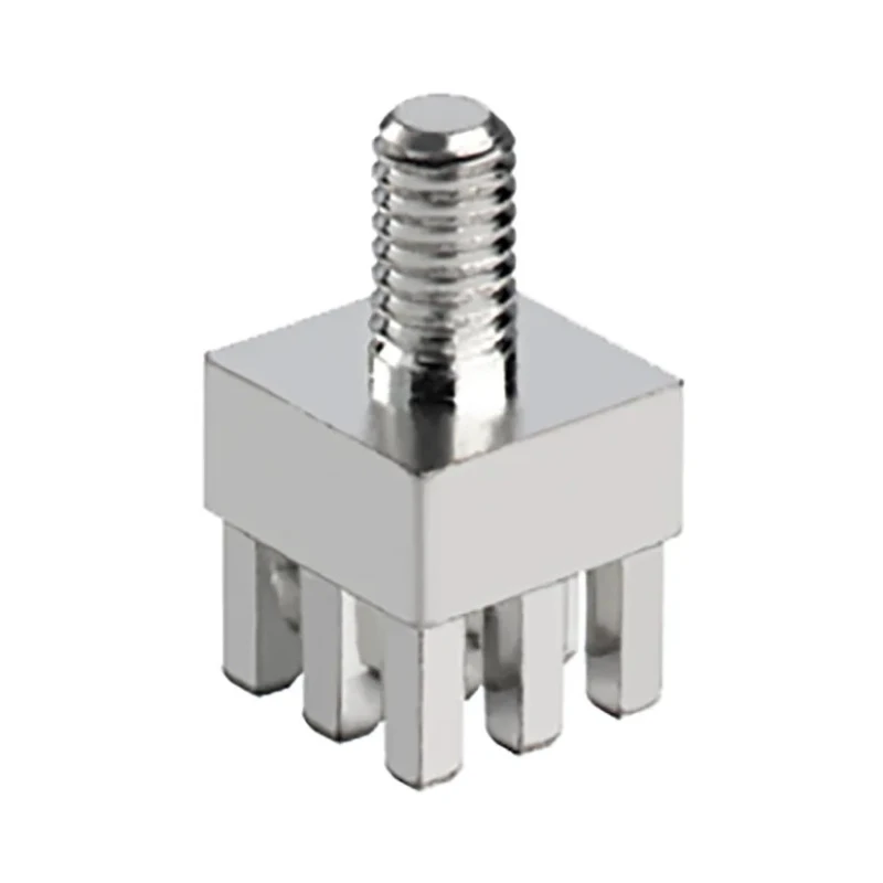 ERNI Screw Terminal Vertical 160A Tin Plated Silver 16 Legs 4 Rows M4 Screw Size 2.54mm Pitch 225676 / 225676-E