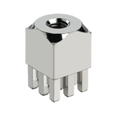ERNI Vertical Screw Terminal, 90A, 2.54mm Pitch, 9 Legs, 5 Rows, M3 Screw Size, Tin Plated Body, Silver 225681 / 225681-E