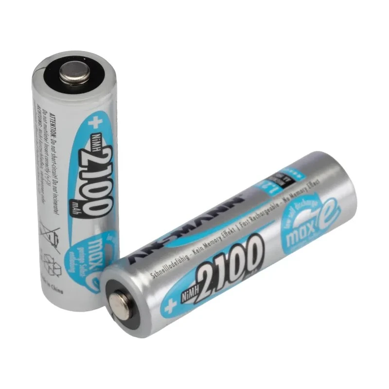 Ansmann Ansmann MaxE AA Nickel Metal Hydride Rechargeable Battery 2.1Ah Capacity, 1.2V Nominal Voltage Pack of 2 5030992
