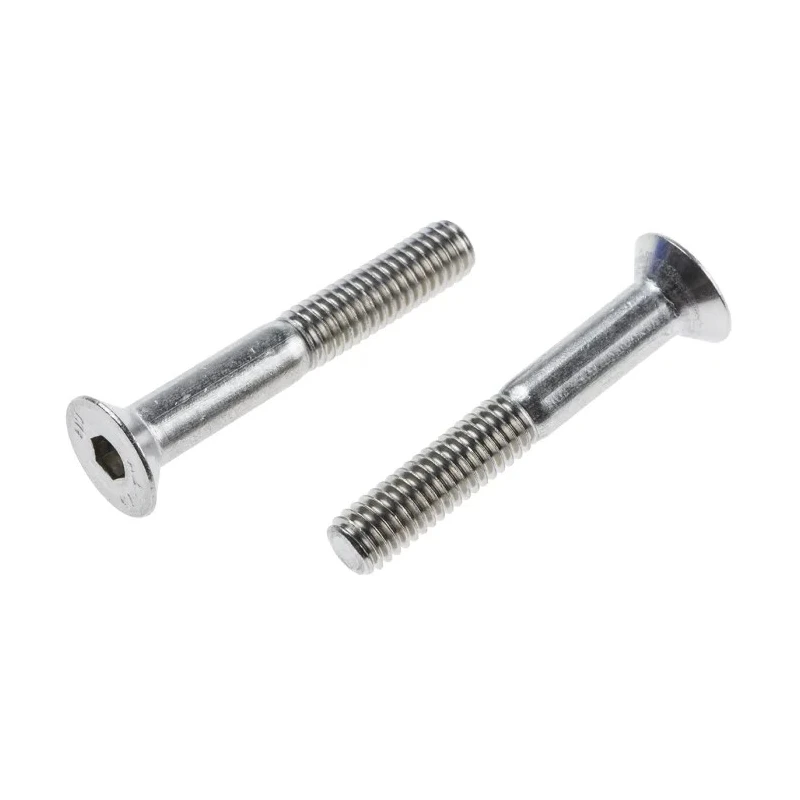 RS PRO Plain Stainless Steel Hex Socket Countersunk Screw, Hex Drive, M10 Thread, 60 mm Length 917-6244