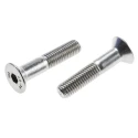 RS PRO Plain Stainless Steel Hex Socket Countersunk Screw, Hex Drive, M10 Diameter, 50 mm Length 917-6241