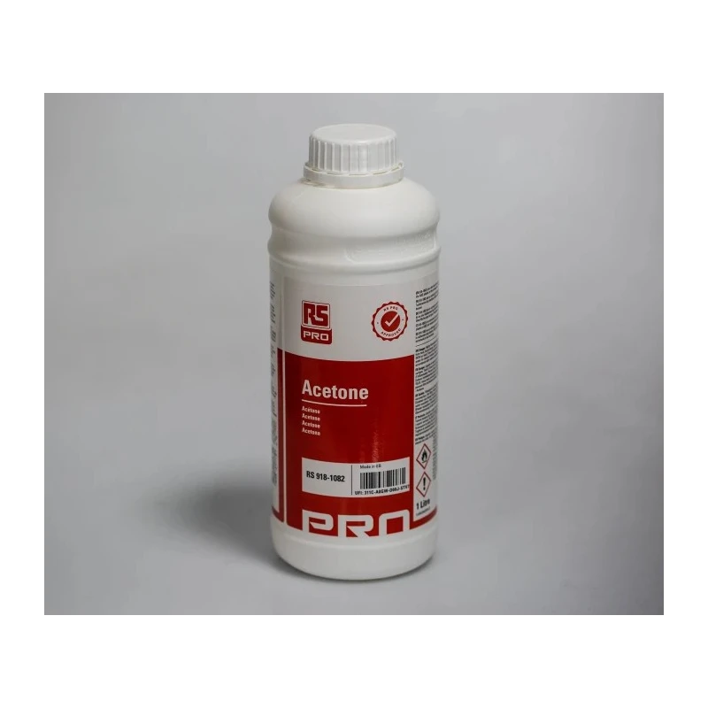 RS PRO 1 L Acetone Solvent Bottle Electrical Equipment Cleaning 918-1082