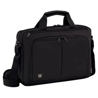 Wenger Source 16 in Briefcase Laptop Case Black Nylon Compact Model 601066