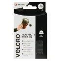 Velcro Black Hook & Loop Tape 45mm x 45mm Heavy Duty Self Adhesive Tape VEL-EC60248