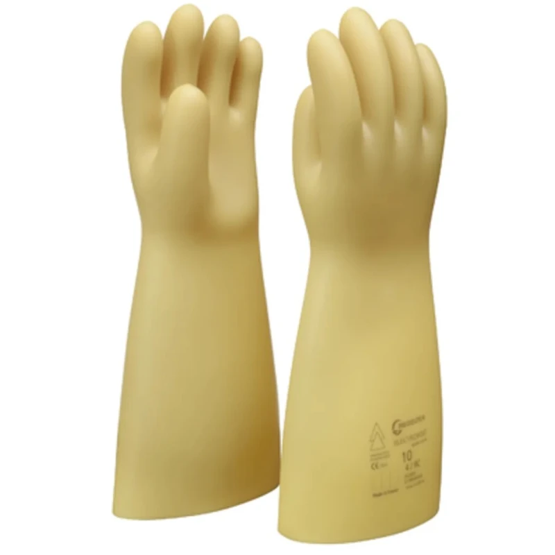 Penta Beige Latex Electrical Insulating Gloves, Size 10, 360mm Length, 1000V AC Protection GLE36-0/10
