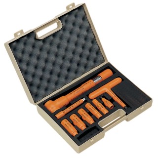 Penta Mechanical Insulated Torque Wrench Set 8 To 50 Nm 3/8 in Square Drive 235mm Overall MS100CC