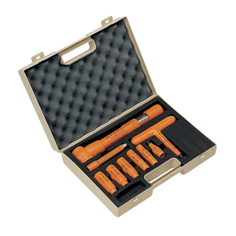 Penta Mechanical Insulated Torque Wrench Set 8 To 50 Nm 3/8 in Square Drive 235mm Overall MS100CC